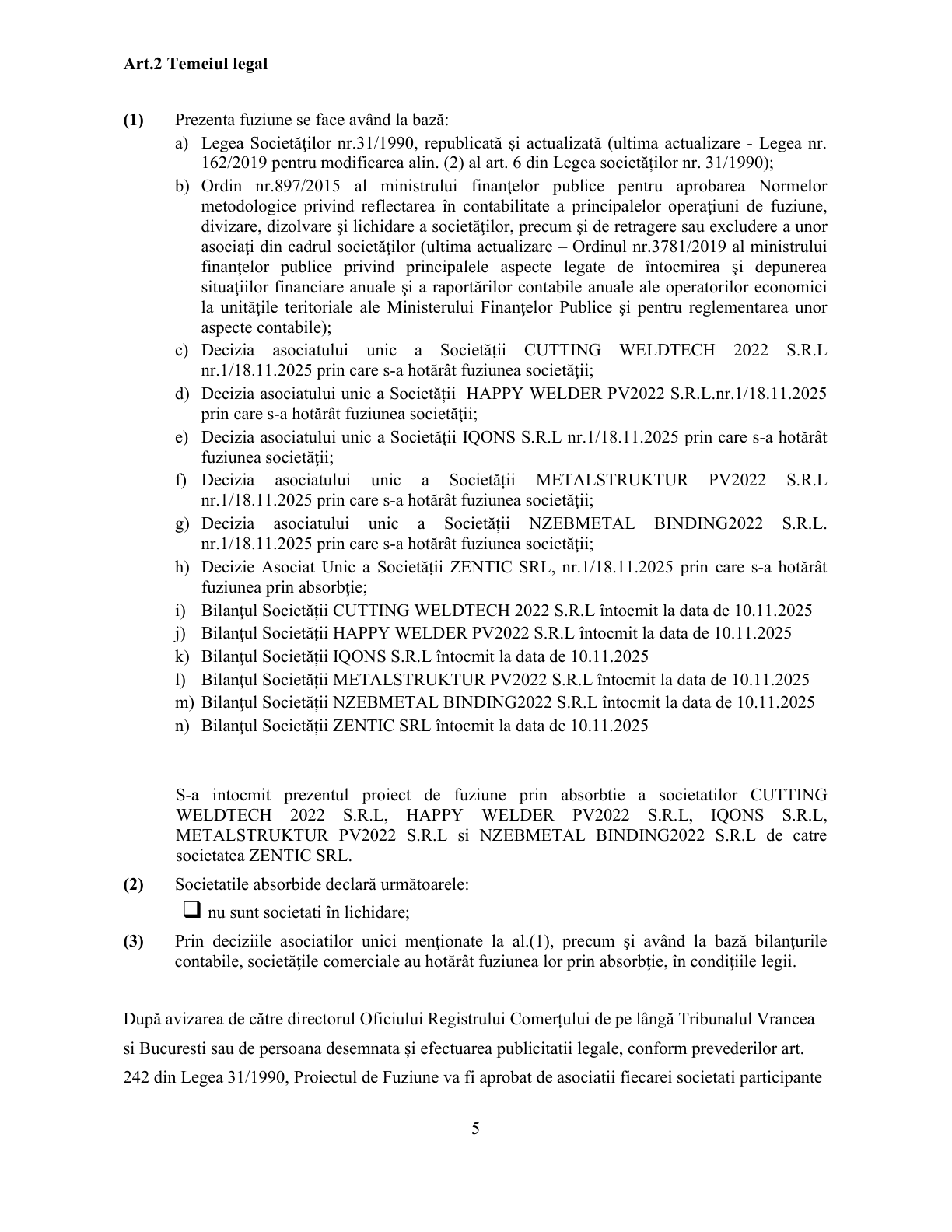 Proiect de fuziune – pagina 5